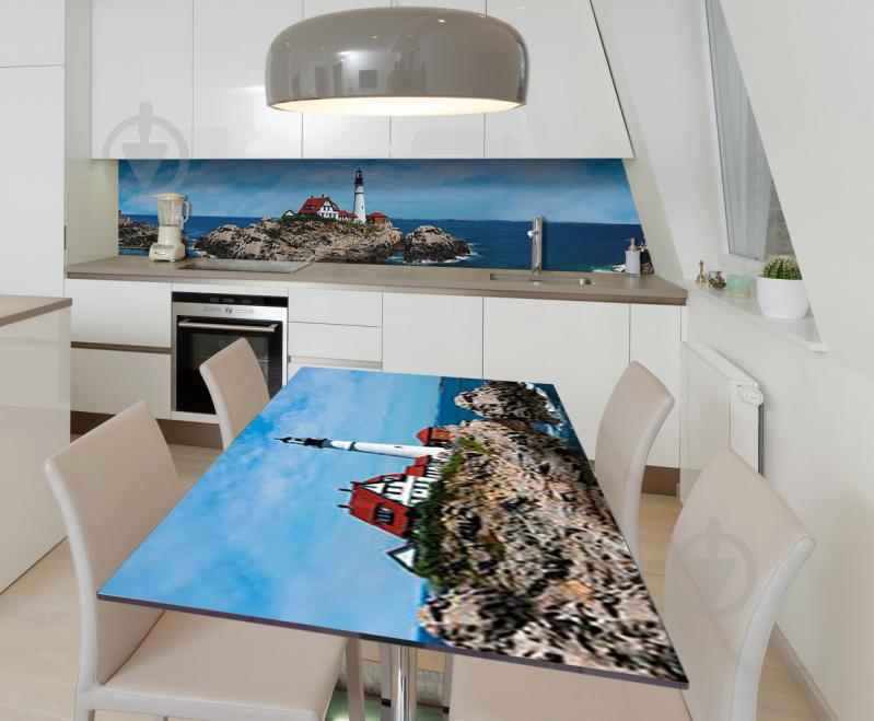 Наклейка виниловая на стол Zatarga "Маяк на скале" 650х1200 мм Наклейка виниловая на стол Zatarga "Маяк на скале" 650х1200 мм