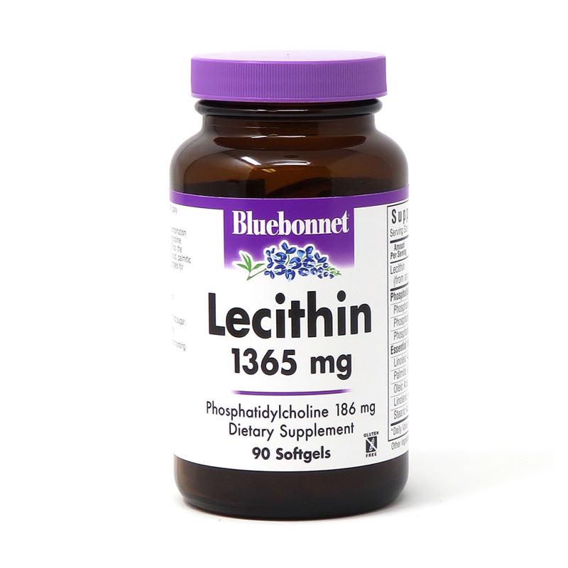 Натуральна добавка Bluebonnet Nutrition Natural Lecithin 1365 мг 90 капс. (5147)