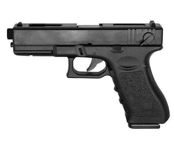 Дитячий пістолет CYMA ZM 17 Glock 18C страйкбольний метал з кульками 6 мм Чорний