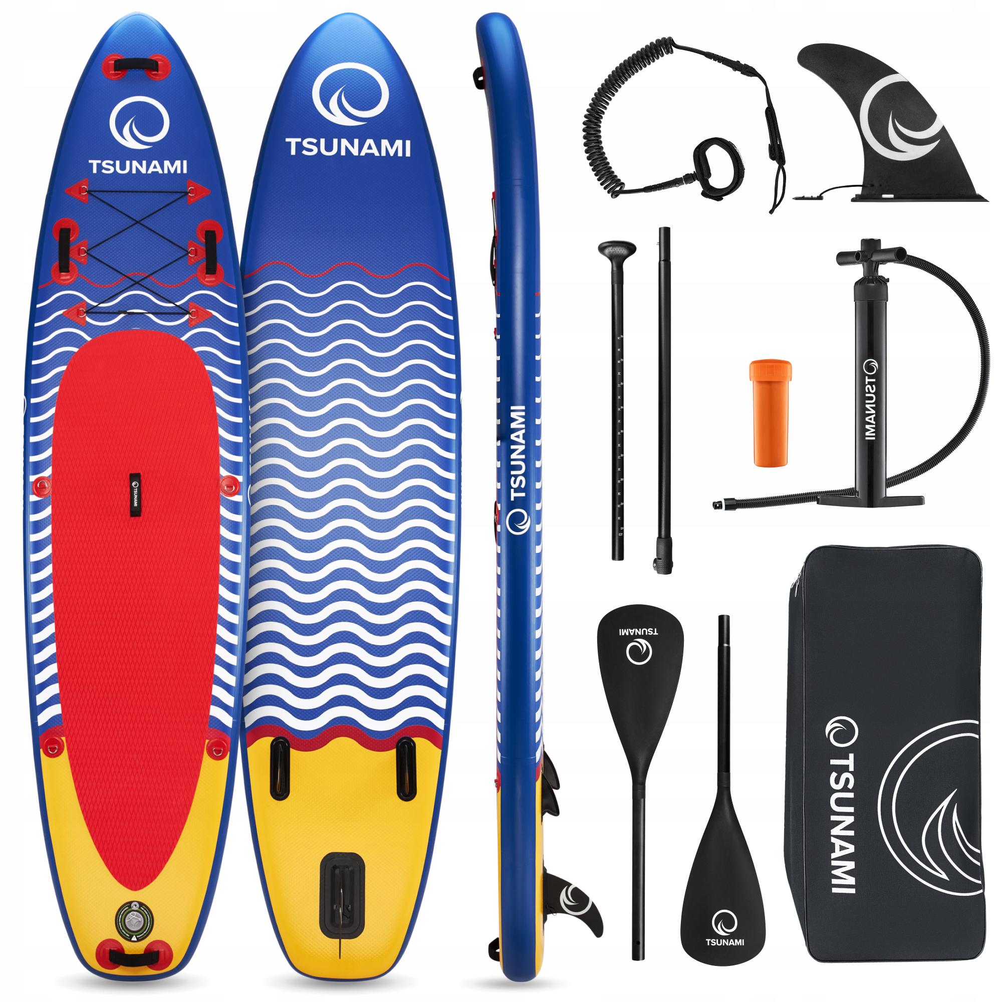 SUP-доска надувная TSUNAMI 350 см с веслом Wave T04