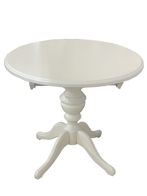 Стіл розсувний круглий Meblion Алегро Ваніль (100)