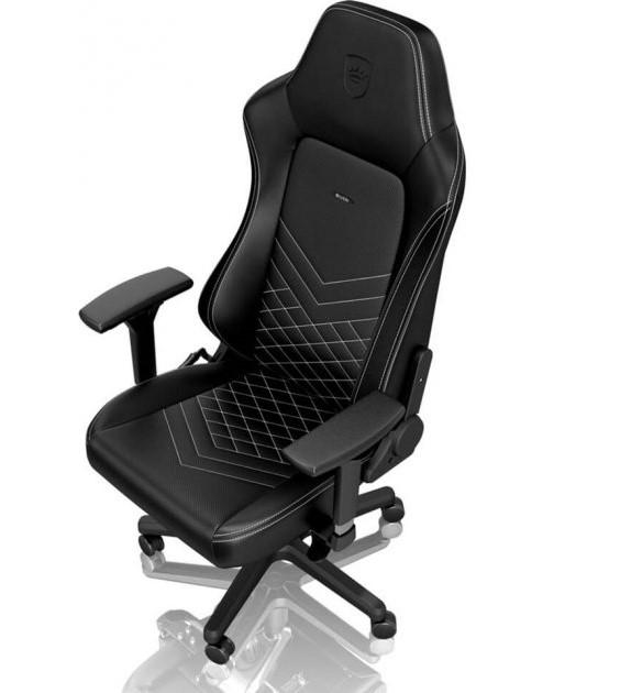 Кресло для геймеров Noblechairs Hero Black/Platinum White (10307348) - фото 2