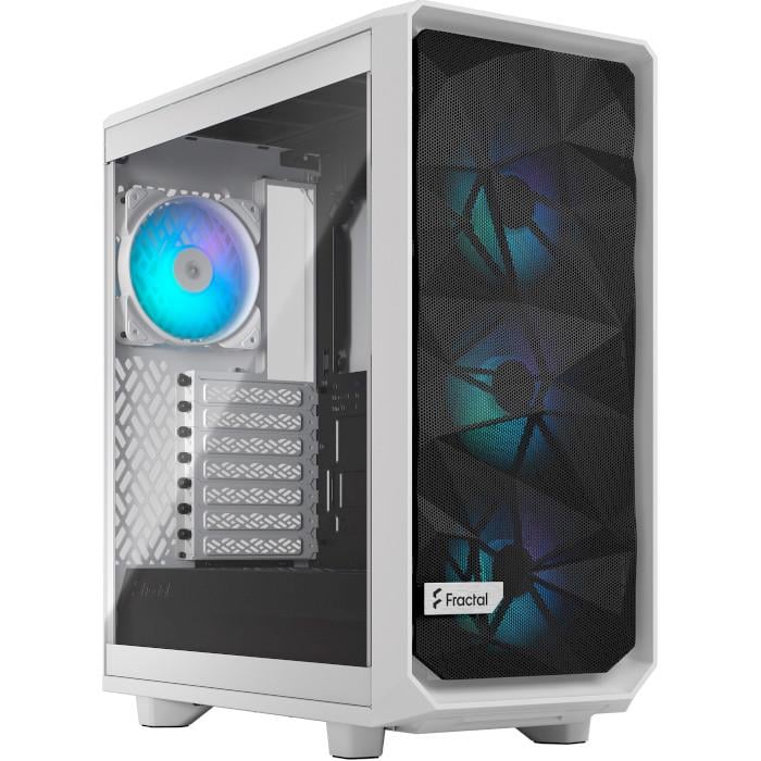 Корпус компьютерный Fractal Meshify 2 Compact RGB White TG Miditower без БП (579825)