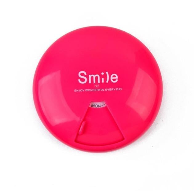 Таблетниця на 7 днів Smile Box Рожевий (406982) - фото 1