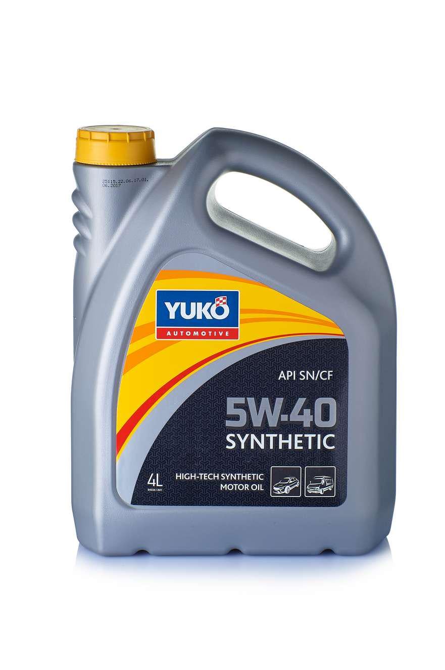 Олива автомобільна моторна YUKO SYNTHETIC 5W-40 4 л