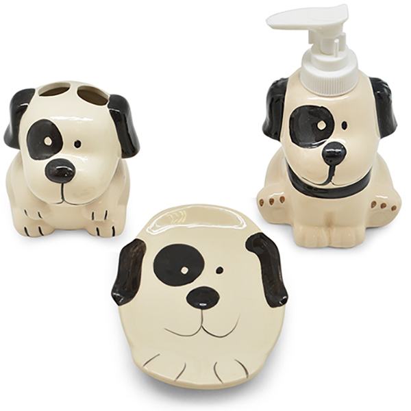 Набор для ванной STENSON Dog 22х20х7,5 см 3 предмета (R30155)