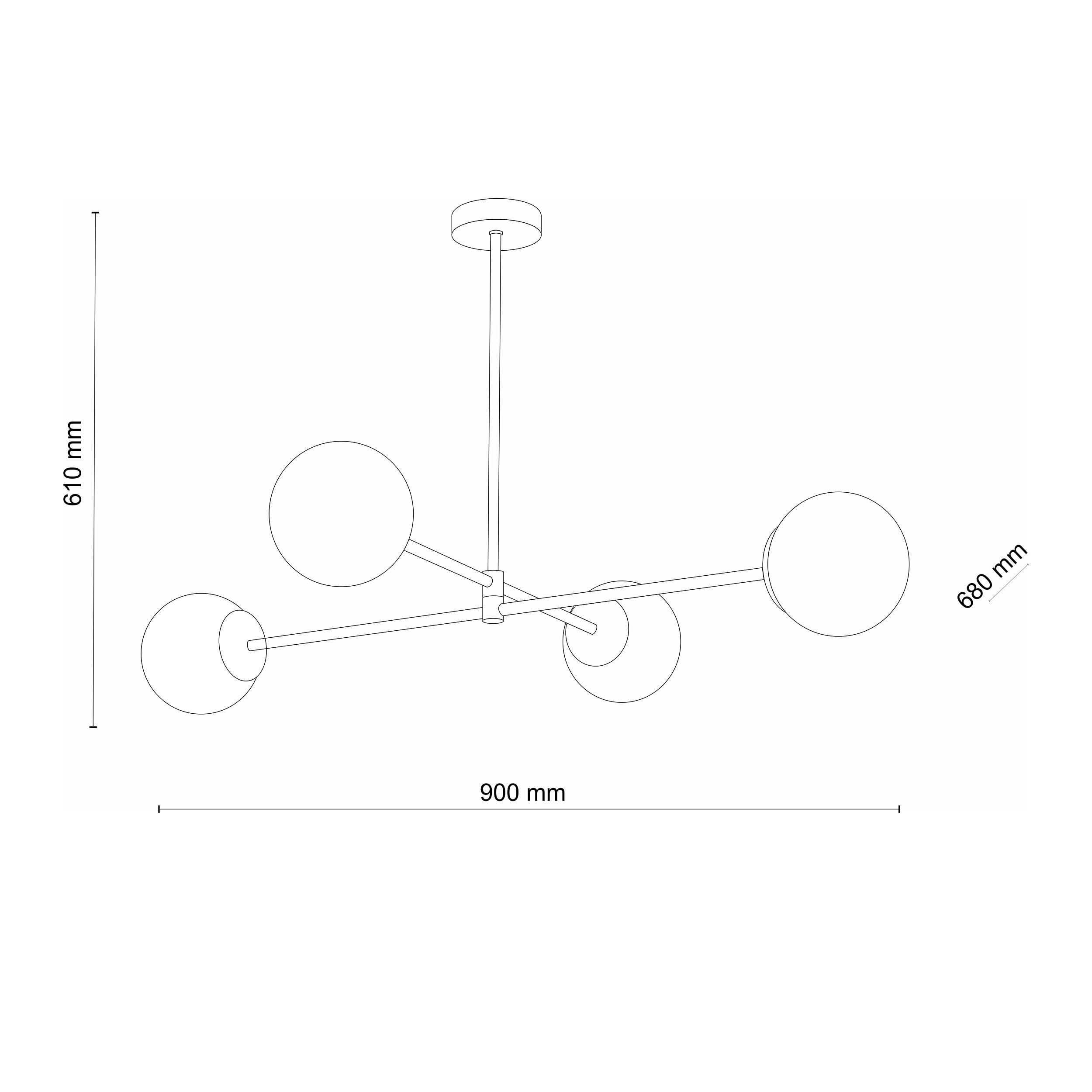 Люстра TK Lighting 4733 Sarius Black - фото 3