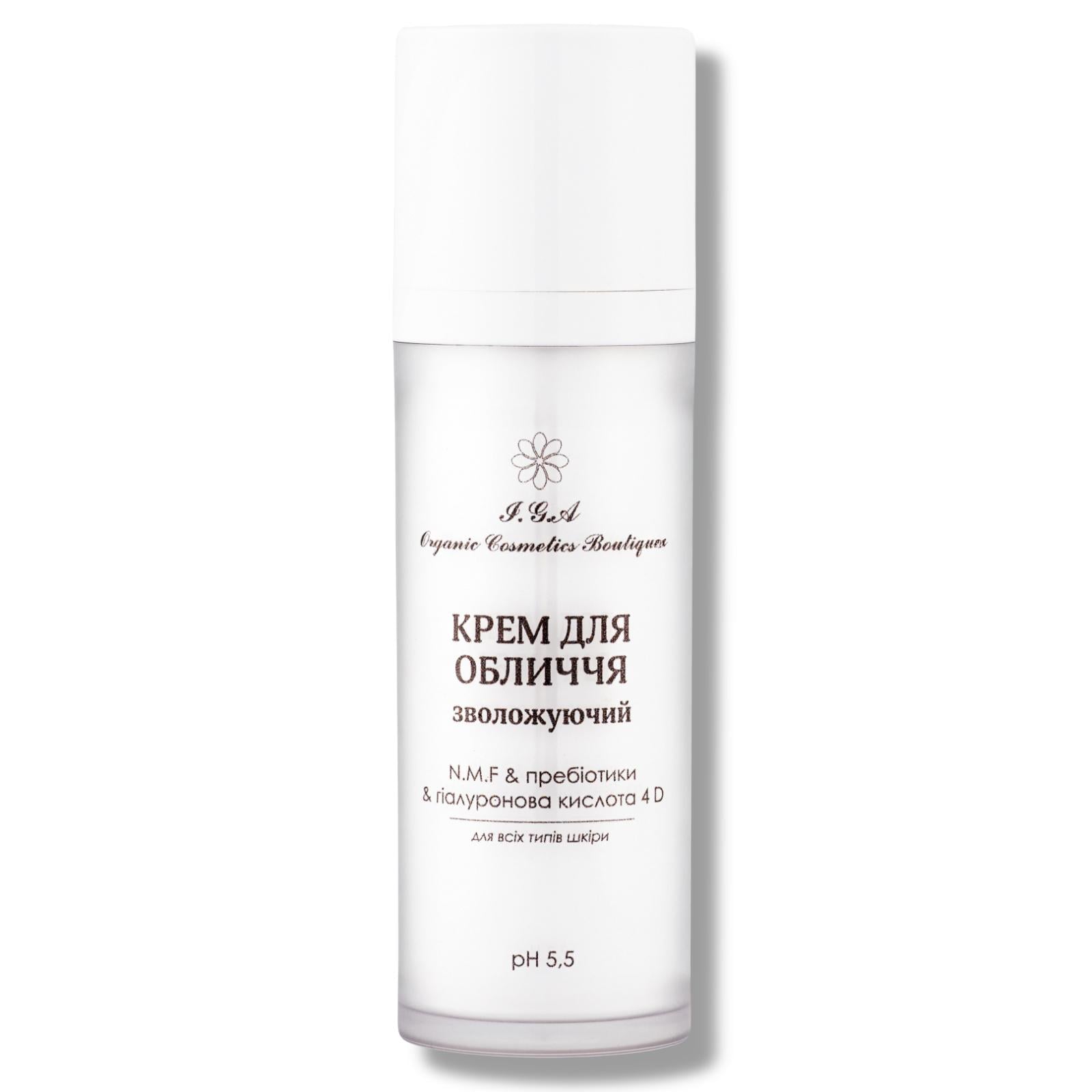 Крем для обличчя зволожуючий I.G.A Organic Cosmetics Boutique N.M.F & пробіотики 30 мл (ЛК-007) Крем для обличчя зволожуючий I.G.A Organic Cosmetics Boutique N.M.F & пробіотики 30 мл (ЛК-007)
