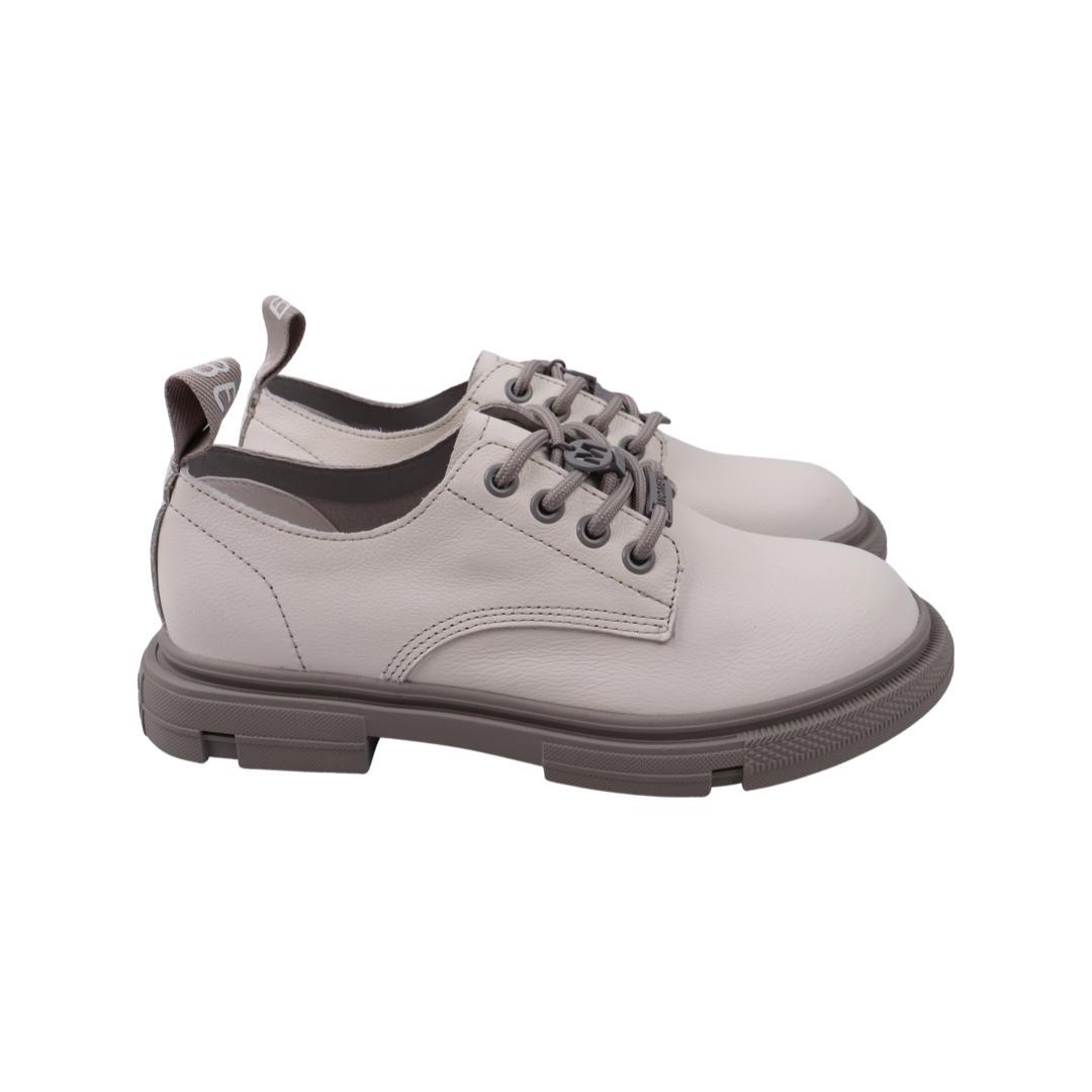 Туфли женские Berkonty из кожи р. 37 Белый (415-22DTC)