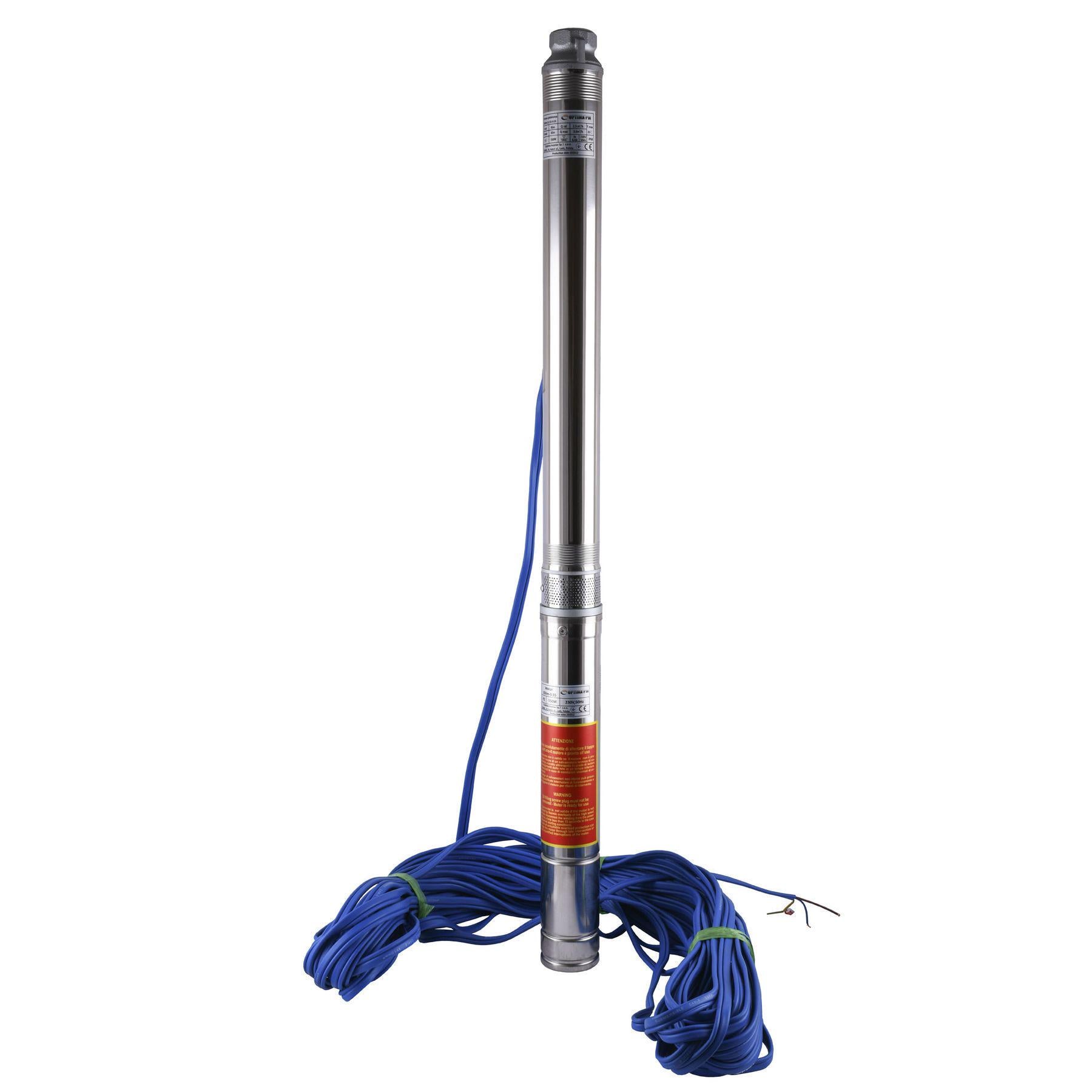 Насос скважинный Optima PM 3SDm2,5/15 0,55 кW 65 м с повышенной стойкостью к песку с кабелем 40 м (GSR-000021404)