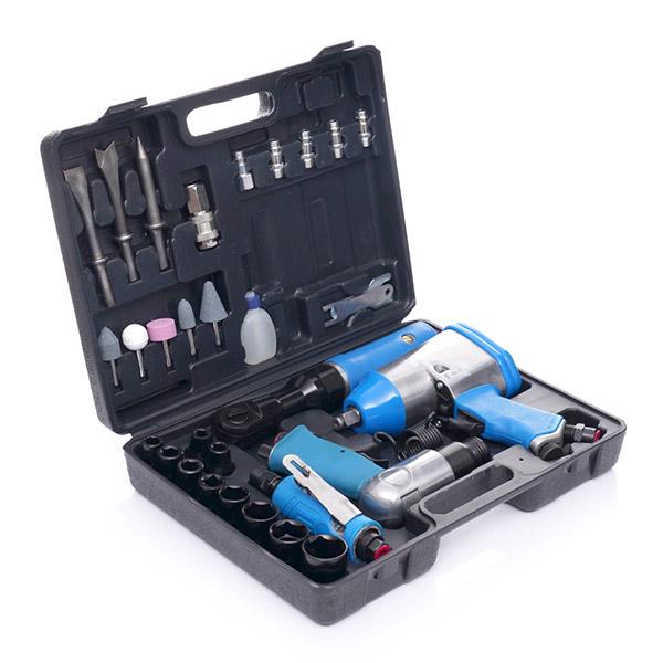 Набір пневмоінструменту TAGRED гайковерт/трещітка/молоток/пряма шліфувальна машина та аксесуари 34 од. (TA812) - фото 9 Набір пневмоінструменту TAGRED гайковерт/трещітка/молоток/пряма шліфувальна машина та аксесуари 34 од. (TA812) - фото 9