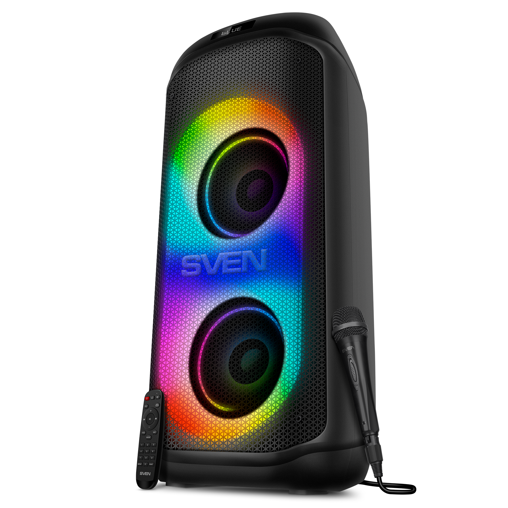 Портативная Bluetooth-колонка Sven PS-1050 200 Вт с RGB-подсветкой Черный