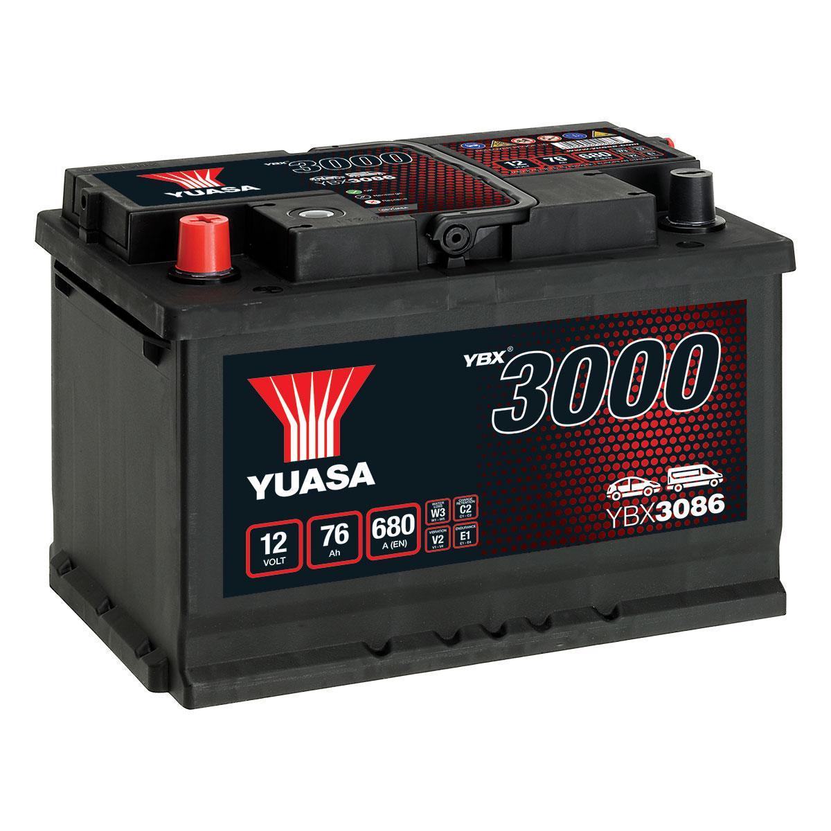 Аккумулятор YuasaBatteryEuropeGmb SMF YBX3086 12V 76Ah