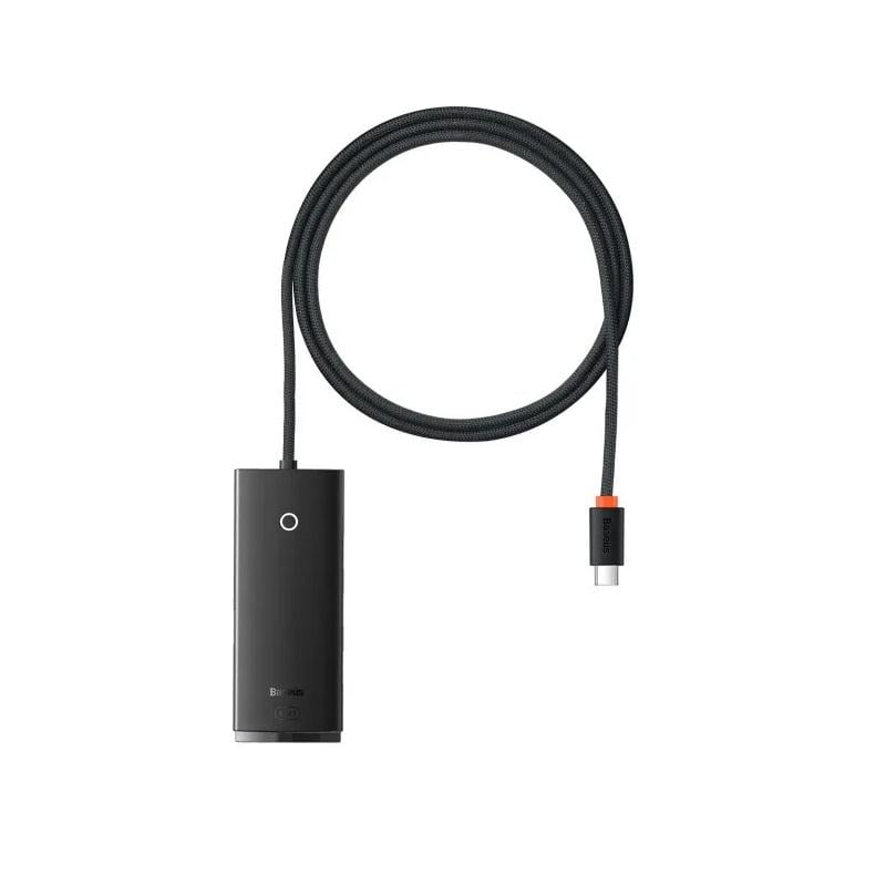 USB-хаб BASEUS Lite Series 4-Port Type-C HUB Adapter Type-C to USB 3.0х4 1 м Black (19564)