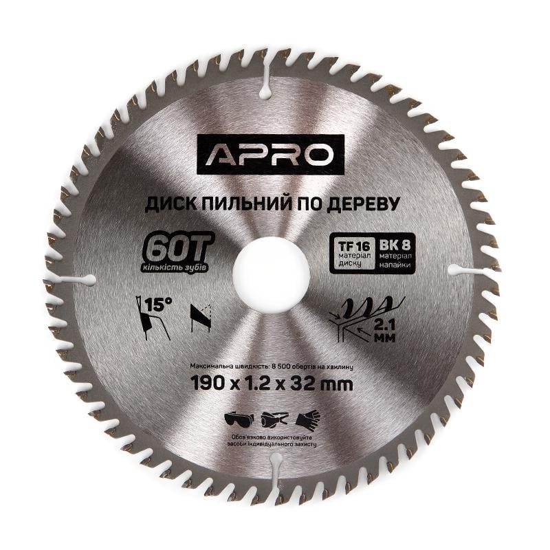 Диск пильный по дереву Apro 190х32/30х60Т (830177)