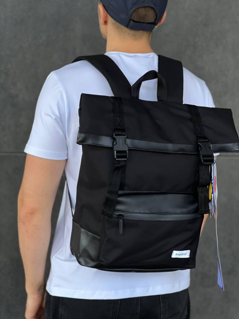 Рюкзак не промокаючий Roll Top Bagland dezert 24 л Чорний (3953496)