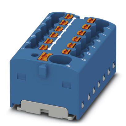 Розподільний блок Phoenix Contact PTFIX 4/12X1,5 BU 450В 17,5A Push-in Синій (1046962)