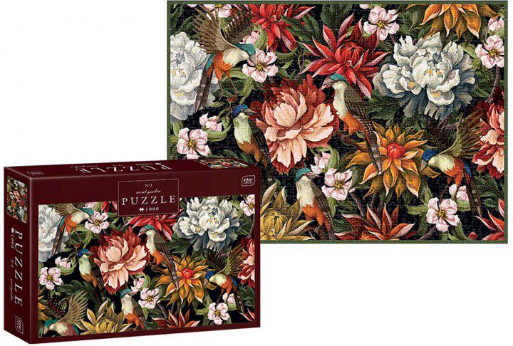 Пазли тришарові панорамні InterDRUK Secret Garden 326164 (5902277326164)