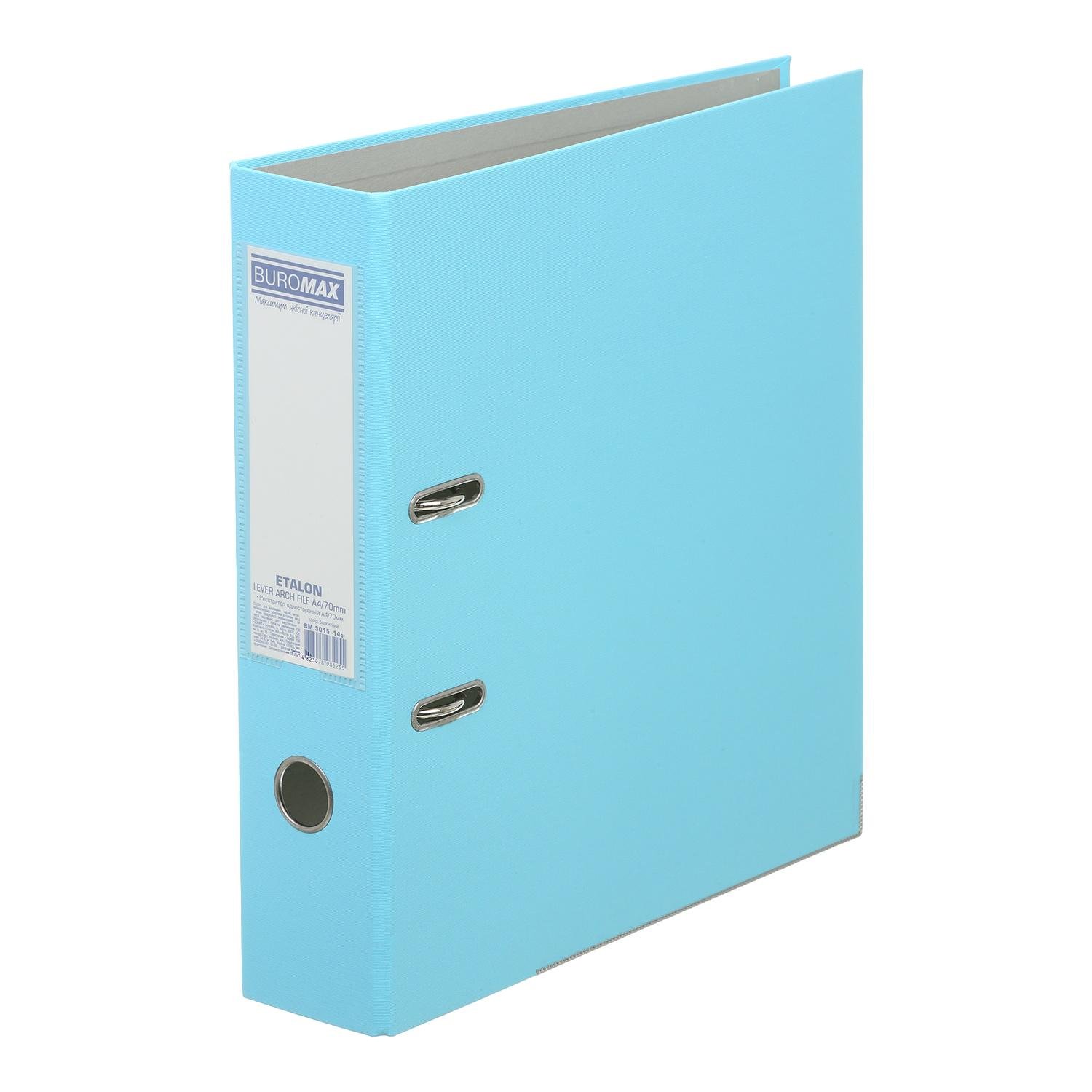 Регистратор односторонний Buromax Etalon А4 70 мм сборный Голубой (BM.3015-14c)