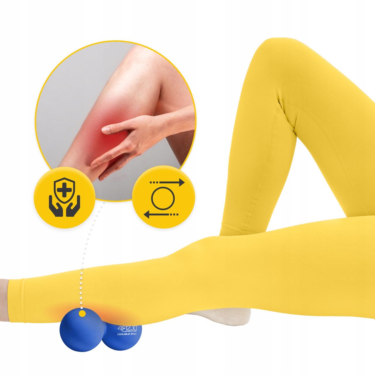 М'яч масажний подвійний 4fizjo Lacrosse Double Ball 6,5x13,5 см Blue (P-5907739314321) - фото 3 М'яч масажний подвійний 4fizjo Lacrosse Double Ball 6,5x13,5 см Blue (P-5907739314321) - фото 3