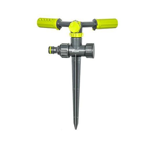 Ороситель вращающийся Bradas Line 3-х рожковый на колу Lime (21198)