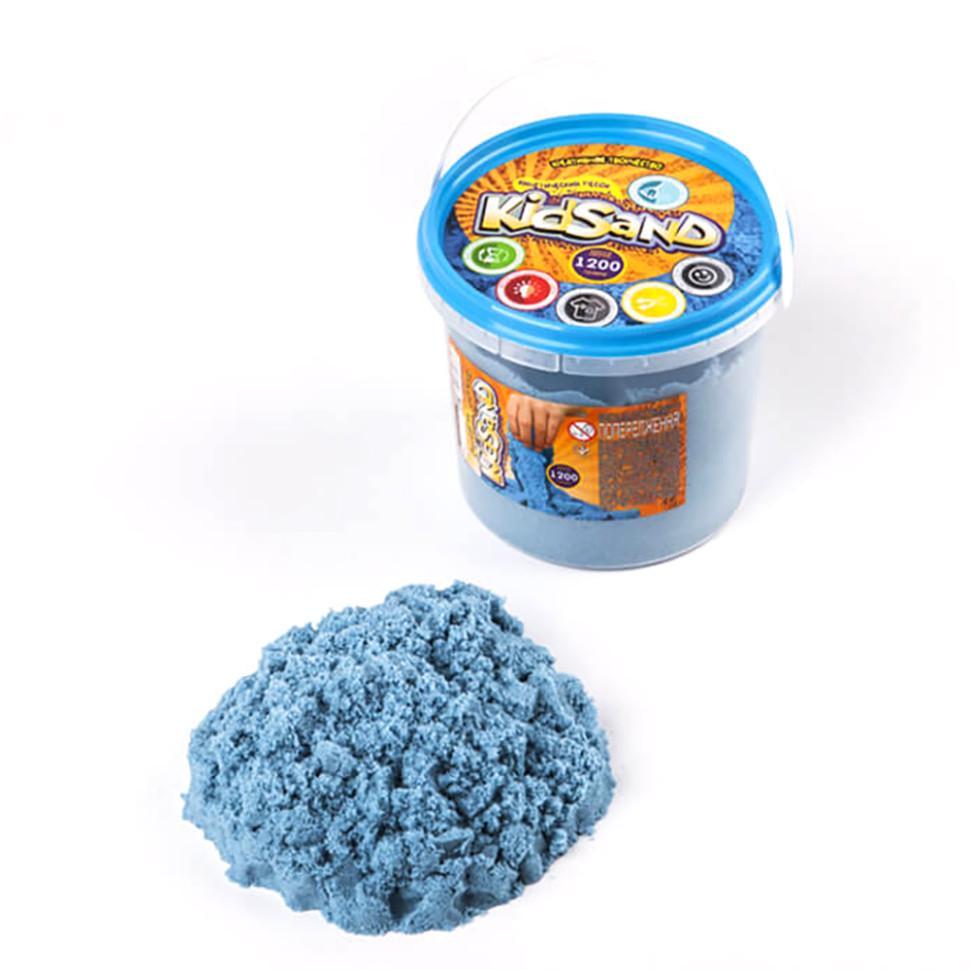 Набір креативної творчості кінетичний пісок Danko Toys KidSand KS-01-04 1200 г Синій (RLT33101s43764)