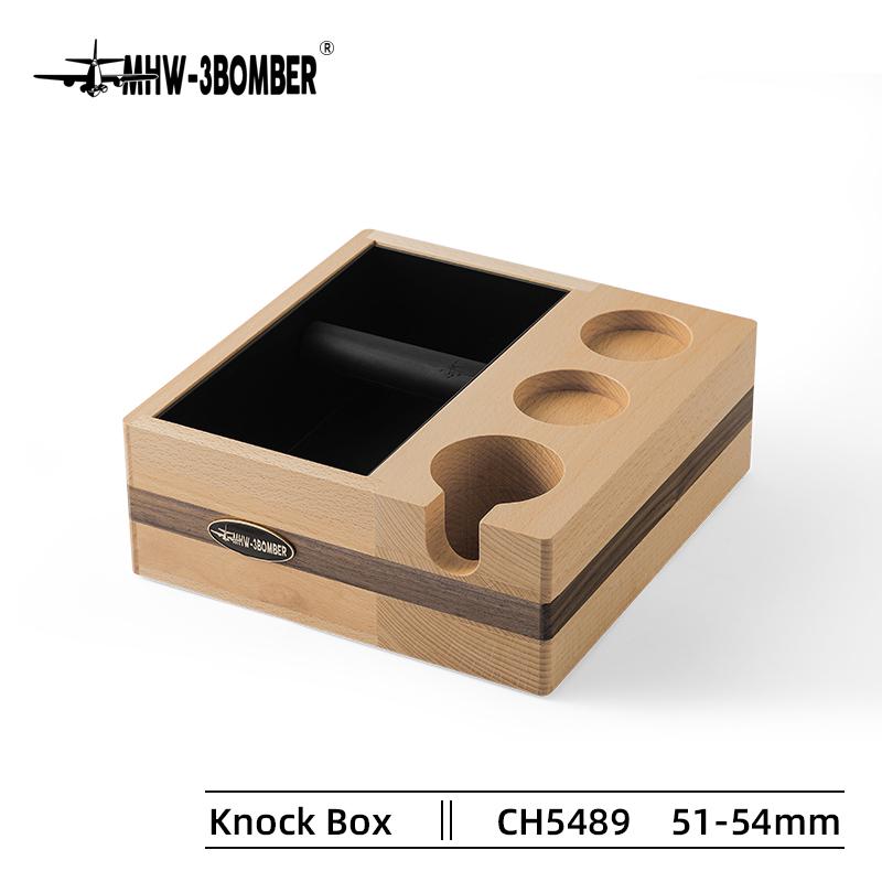 Универсальная станция для темперовки кофе с нокбоксом деревянная MHW-3BOMBER 51-54 мм Бук/Орех (CH5489) - фото 6 Универсальная станция для темперовки кофе с нокбоксом деревянная MHW-3BOMBER 51-54 мм Бук/Орех (CH5489) - фото 6