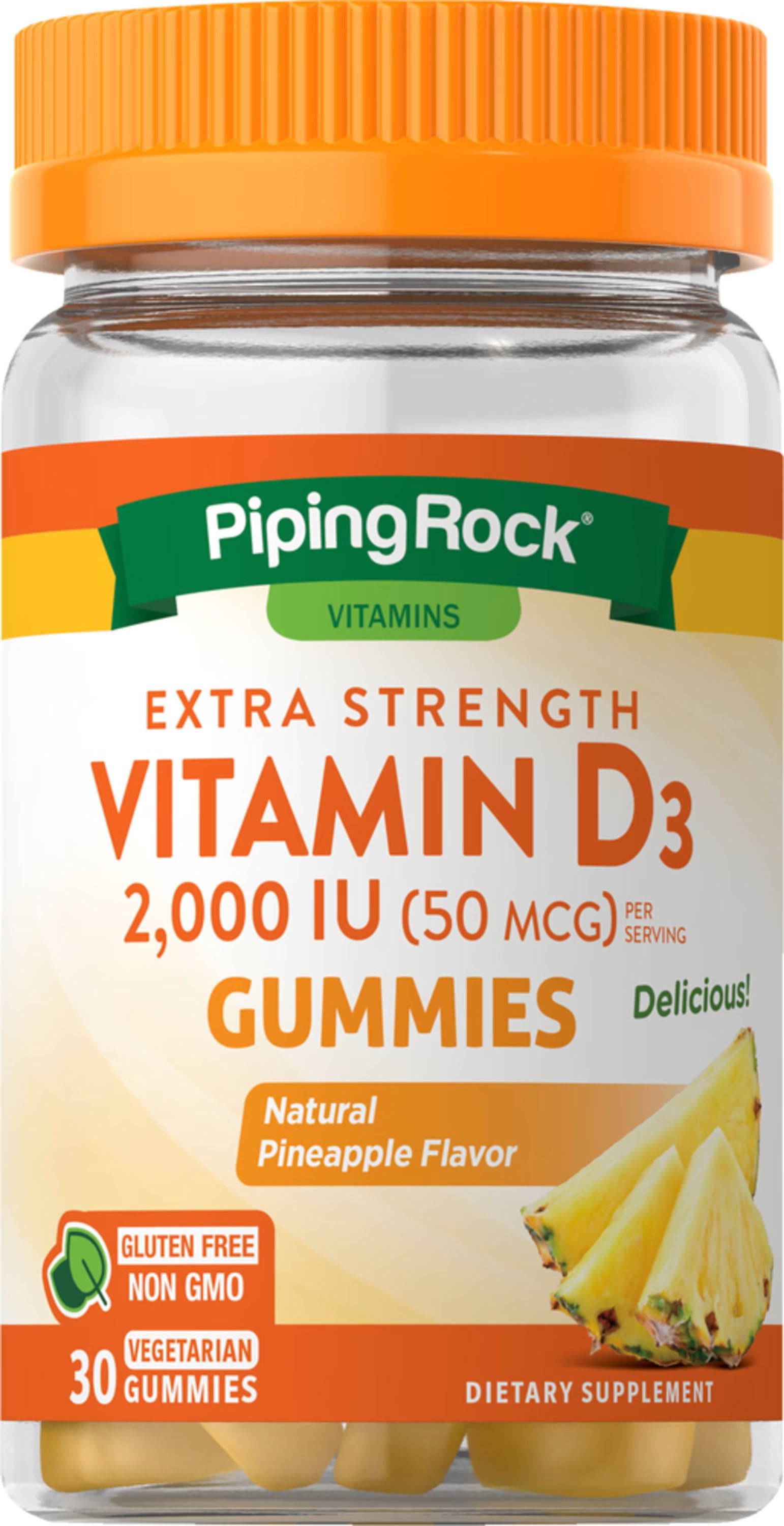 Витамин D3 Nature's Truth Vitamin D3 Pineapple 2000 IU 30 vegetarian gummies