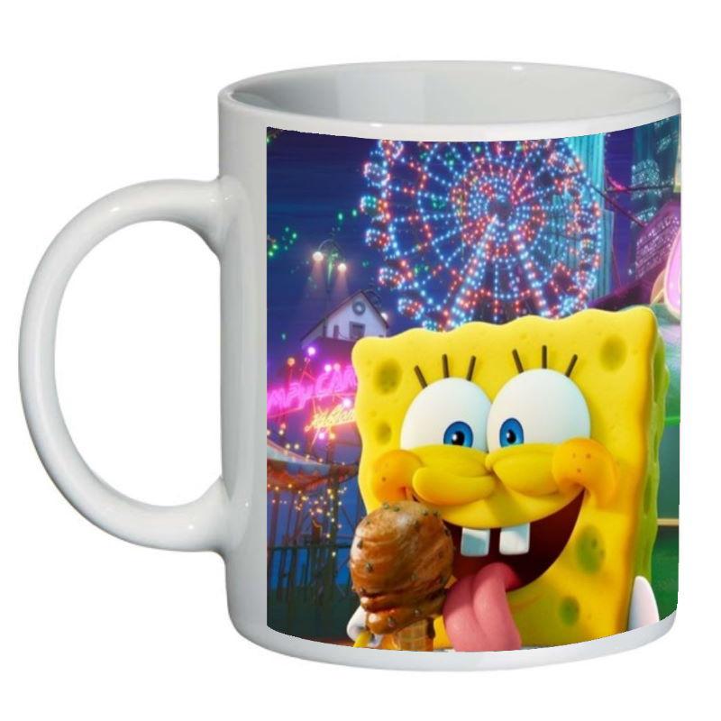 Кружка с принтом SuperCup Губка Боб квадратные штаны (SC-SB-0011)