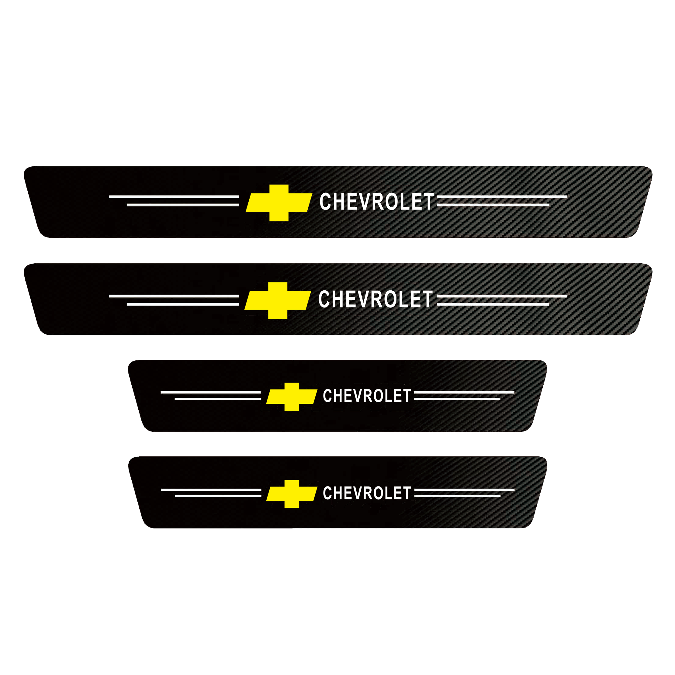 Наклейки на пороги Chevrolet Carbon універсальні (8982171)