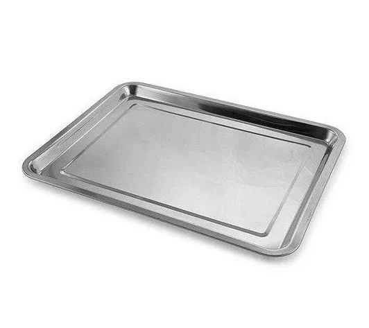 Таця з нержавіючої сталі Benson 45x35x4 см (BN-660)
