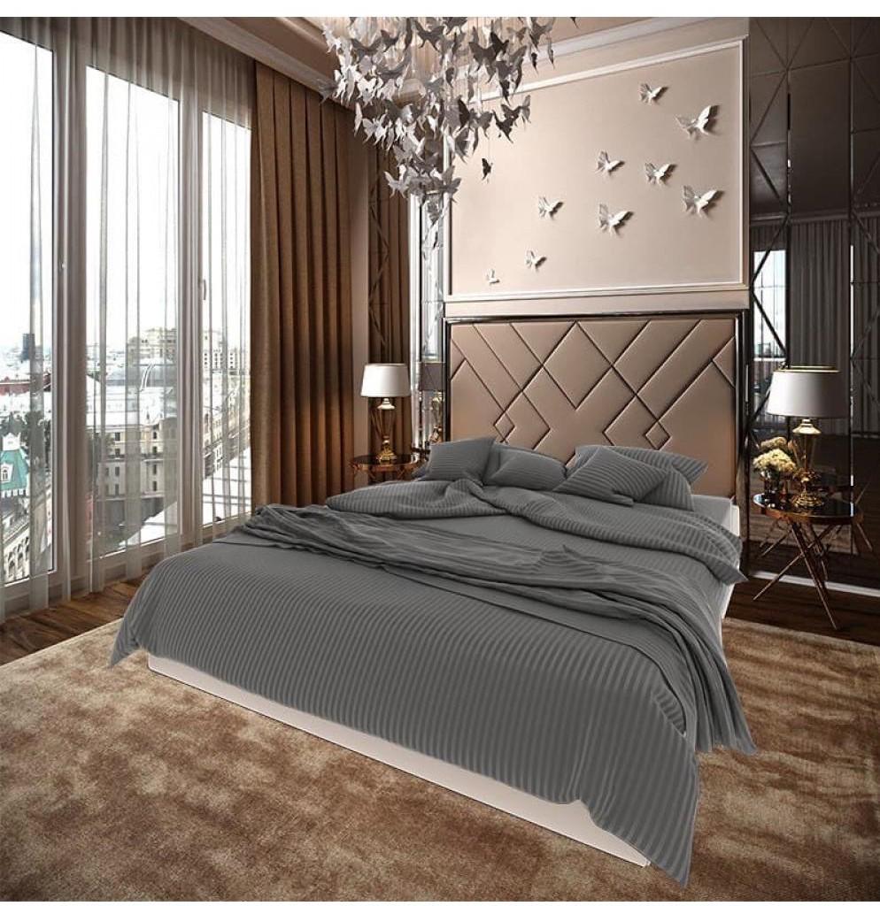 Комплект постельного белья Vital-Textile Страйп-сатин полуторный 150х220 см (SS1.5-11)