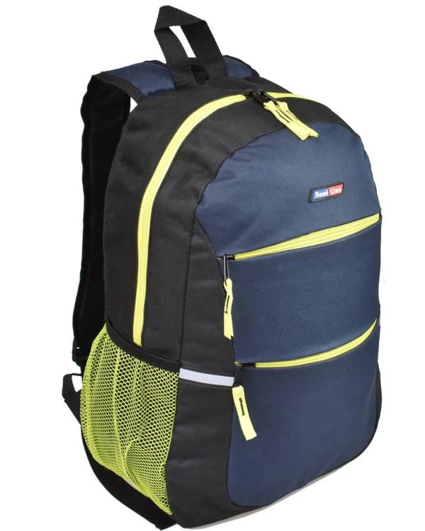 Городской рюкзак SEMI LINE J4679-7 18 л Navy/Black/Yellow (DAS302188)