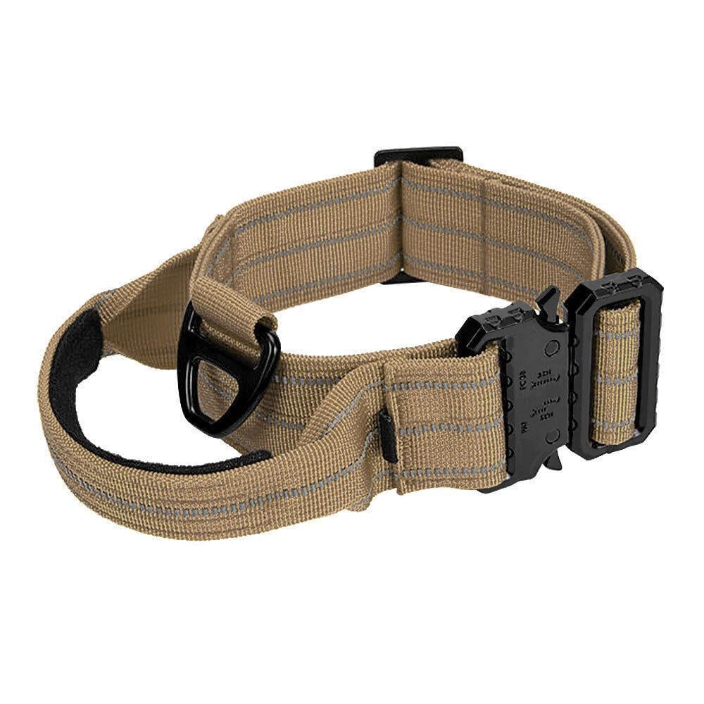 Ошейник для собак Berry cветоотражающий для средних и крупных пород L 42-62 см Коричневый (1783610730)