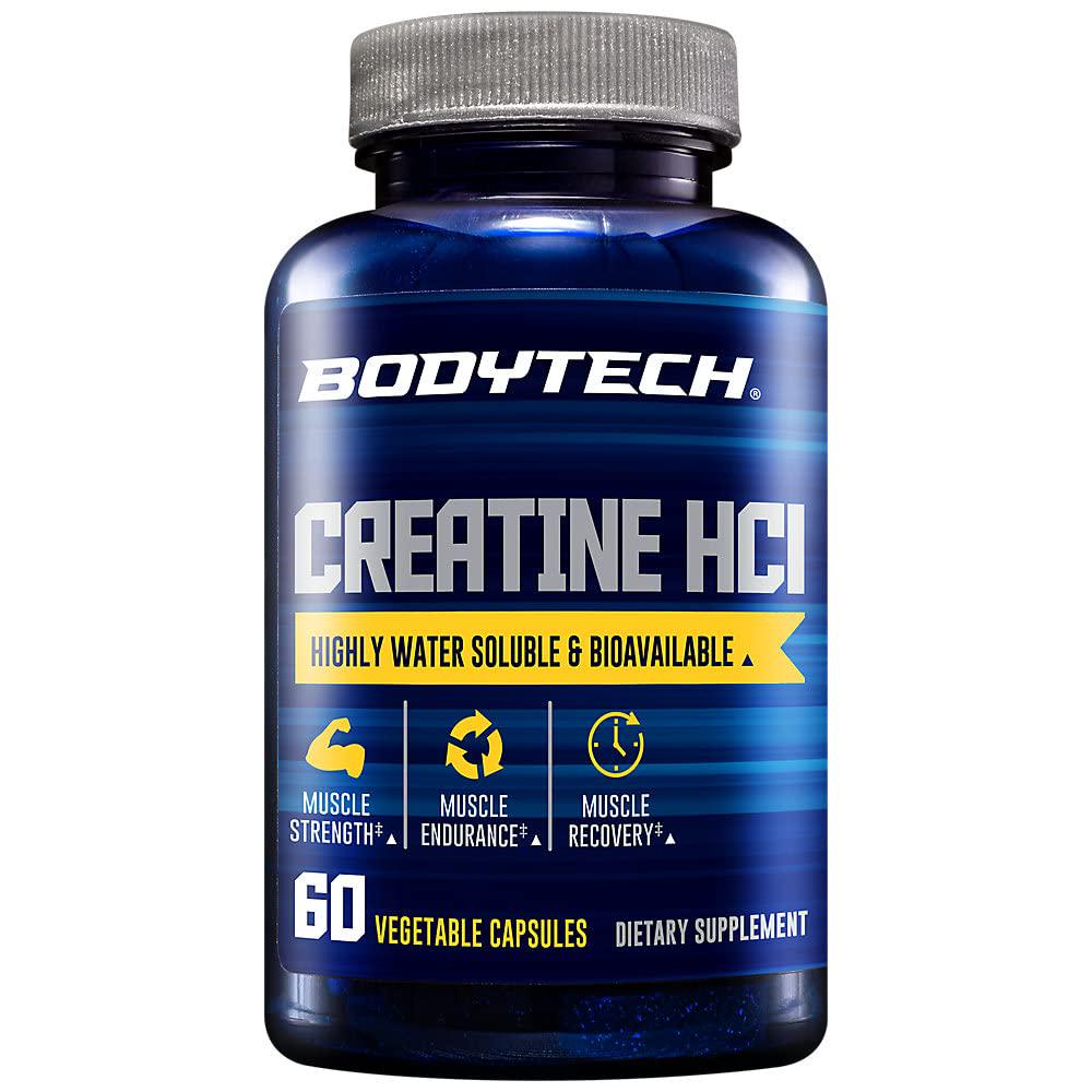 Креатин гидрохлорид BodyTech Creatine HCl 60 растительных капсул
