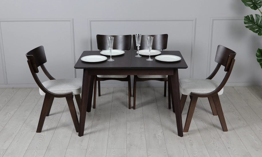 Стол раскладной Милан из массива дерева 1100/1400x700x750 мм Орех (2147484284) - фото 7 Стол раскладной Милан из массива дерева 1100/1400x700x750 мм Орех (2147484284) - фото 7