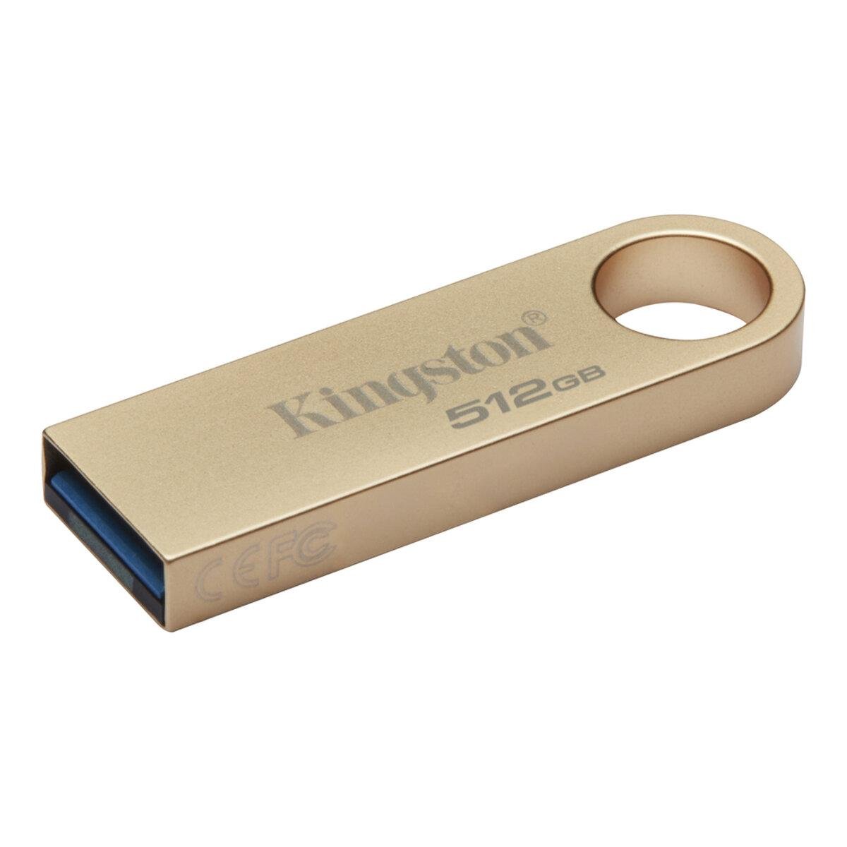Флэш память Kingston SE9 512 GB USB 3.2 G3 220MB/s Metal Gold (DTSE9G3/512GB)