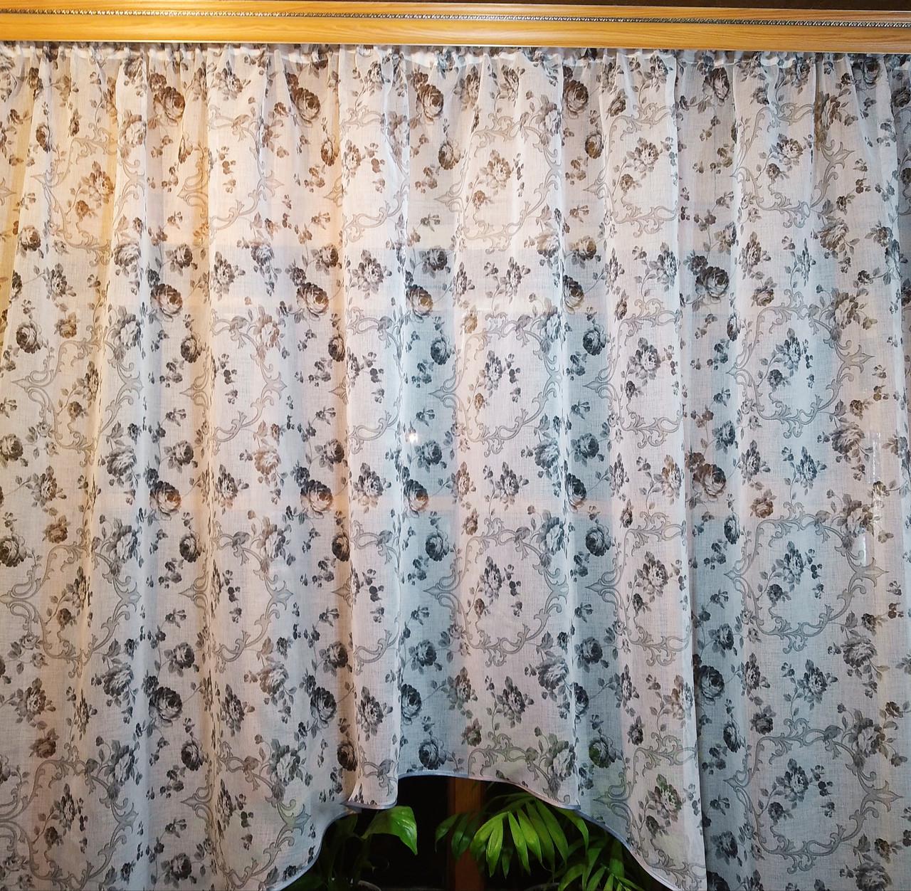 Тюль-арка Летиция прованс Серый (939728647) - фото 4 Тюль-арка Летиция прованс Серый (939728647) - фото 4