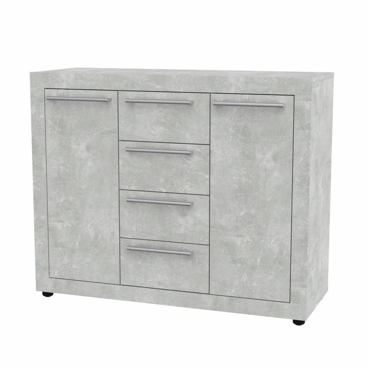 Комод Компаніт МГ-1 Тумба-3 110х40х90 см Ательє світлий (25401021)