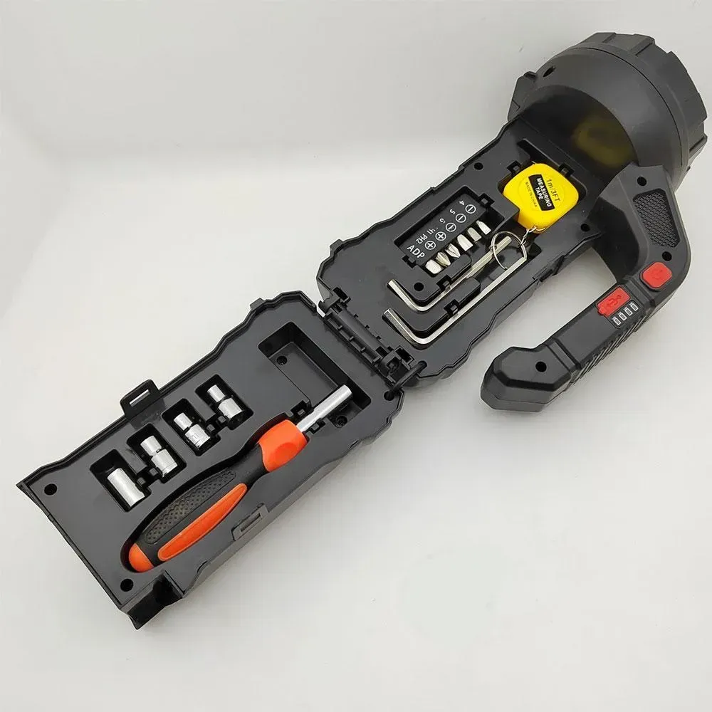 Ліхтар акумуляторний HM-7729G 18W з комплектом інструментів і боковою LED лампою (234572301) - фото 6