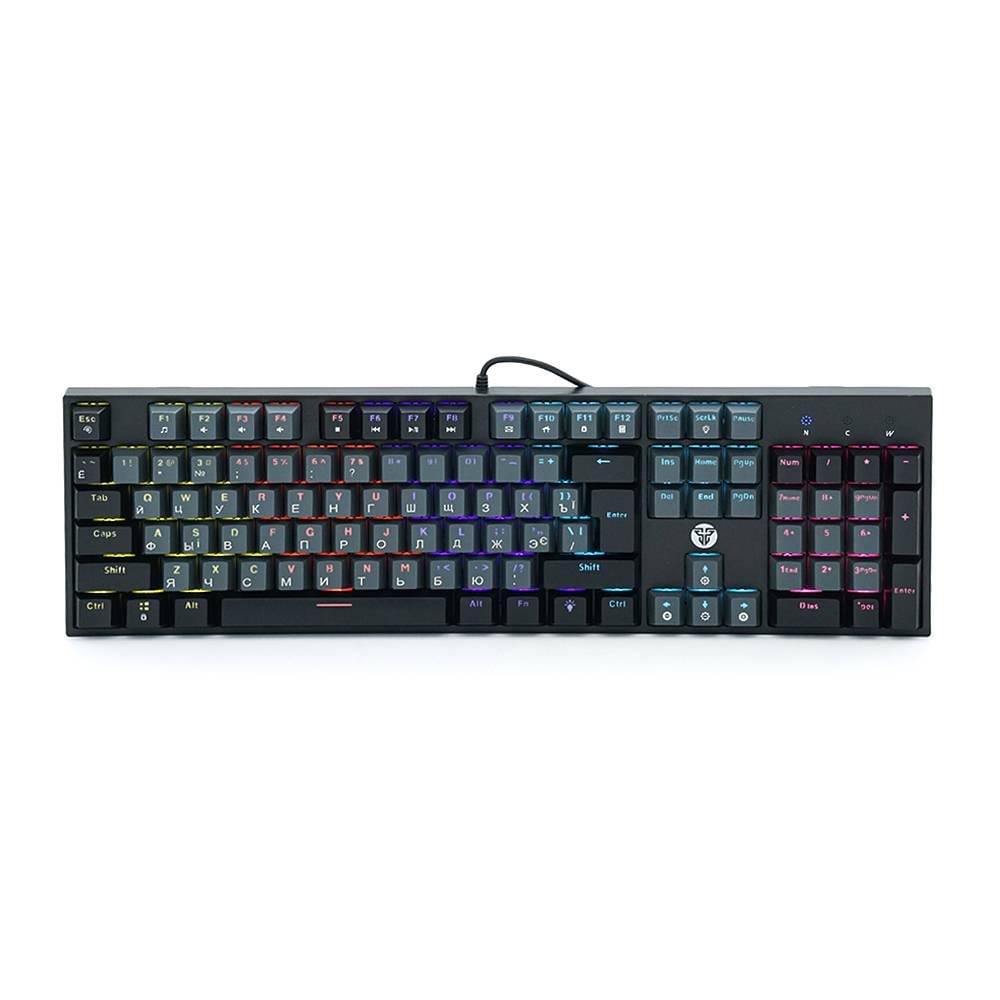 Клавіатура USB Fantech ATOM MK886 Eng/Укр/Рус Grey red switch (36337)