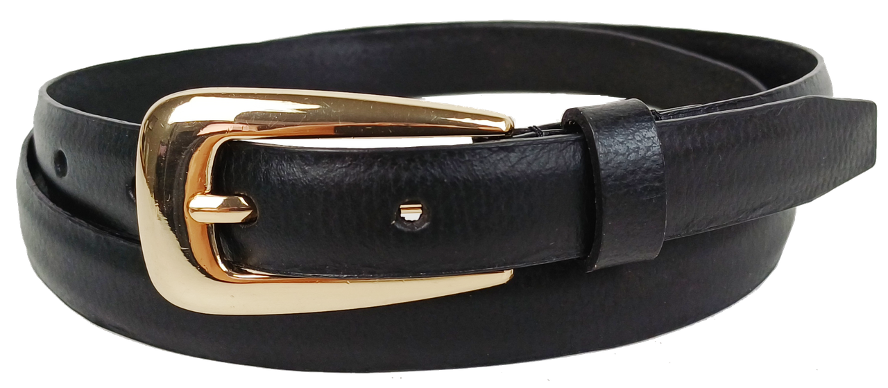 Ремень женский UP2 Fashion Women с золотистой пряжкой Черный