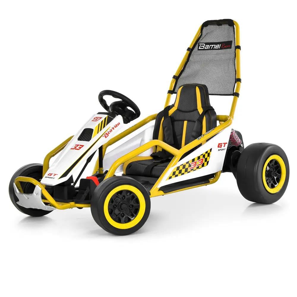 Электрокарт детский Bambi Racer M 6374EL-6 24 V на EVA колесах Желтый Электрокарт детский Bambi Racer M 6374EL-6 24 V на EVA колесах Желтый