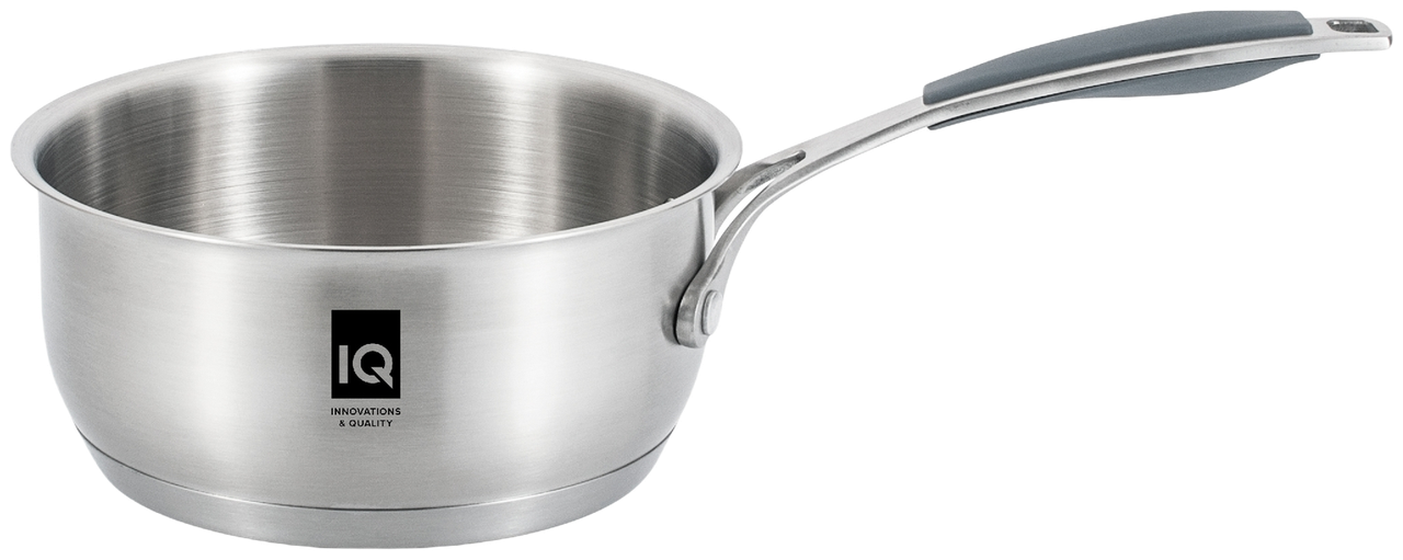 Ковш IQ Be Brave нержавеющая сталь 1,6 л с крышкой 16 см (IQ-4052-16) - фото 2 Ковш IQ Be Brave нержавеющая сталь 1,6 л с крышкой 16 см (IQ-4052-16) - фото 2