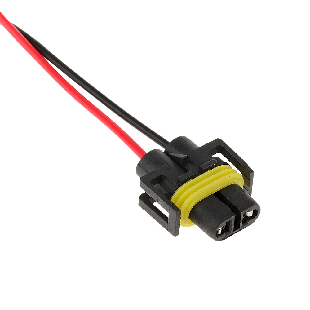 Разъем автомобильный электрический герметичный H8/H11/ H27 2 pin