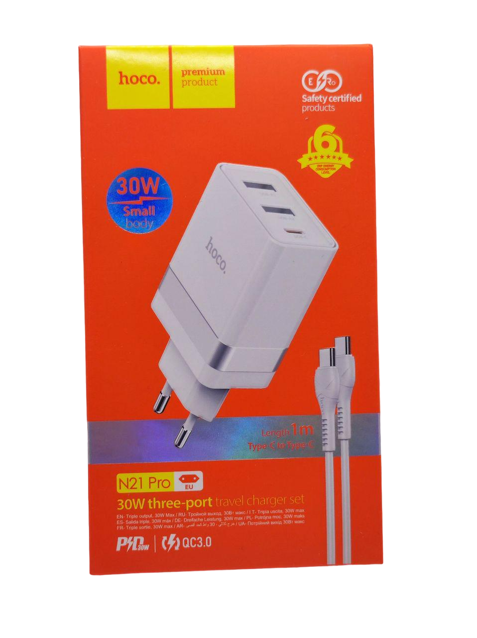 Блок живлення МЗП Hoco N21 Pro Tourer PD30W