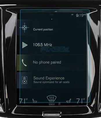 Защитное стекло Pixsel гибридное матовое на монитор Volvo V 90 8,9" 2017
