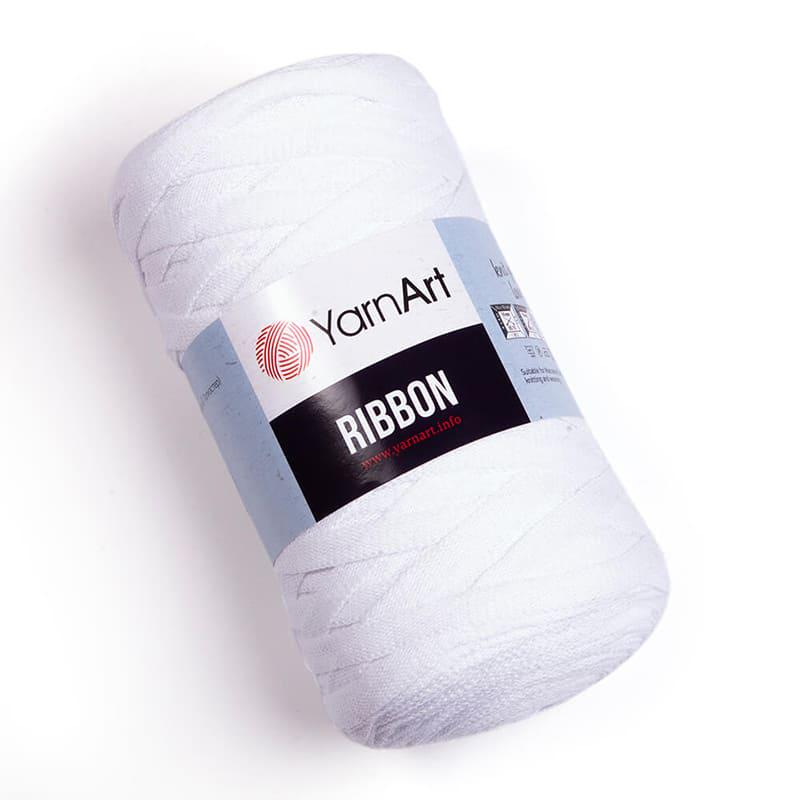 Пряжа YarnArt Ribbon 751 Белый