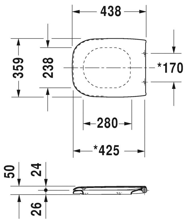 Сидіння для унітазу DURAVIT D-Code (0067390099) - фото 2