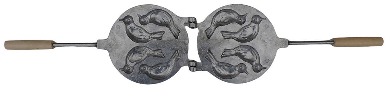 Форма для выпечки алюминиевая Печенье Птички с деревянной ручкой - фото 6 Форма для выпечки алюминиевая Печенье Птички с деревянной ручкой - фото 6